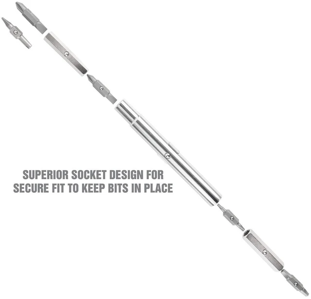 Alt view image 5 of 7 - 22588 13-in-1 Multi Screwdriver and Nut Driver, Schrader Valve Tool, Impact-Resistant Multi Bit Screw Driver, Versatile Multitool Screwdriver