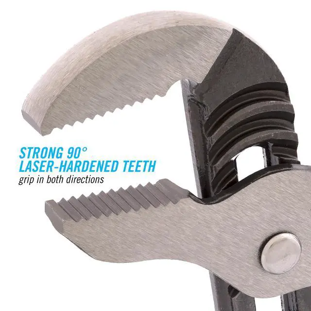 Alt view image 3 of 7 - Tongue & Groove Pliers 426 - Straight Jaw, Made in USA, 0.87 In. Jaw, Heat-Treated Teeth - 6.5 In.