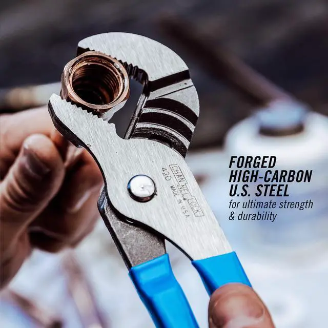 Alt view image 5 of 7 - Tongue & Groove Pliers 426 - Straight Jaw, Made in USA, 0.87 In. Jaw, Heat-Treated Teeth - 6.5 In.
