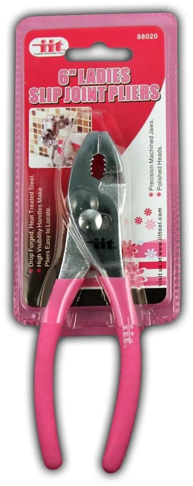 Main image of 88020 Ladies Pink 6-Inch Slip Joint Pliers