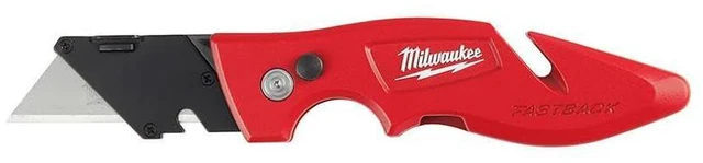 Main image of 48-22-1901 Fastback Press and Flip Utility Knife with Belt Clip and Onboard Wire Stripping