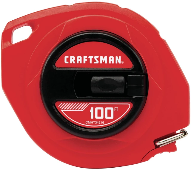 Main image of 100-ft Tape Measure, Easy-Wind Steel Blade (CMHT34216)