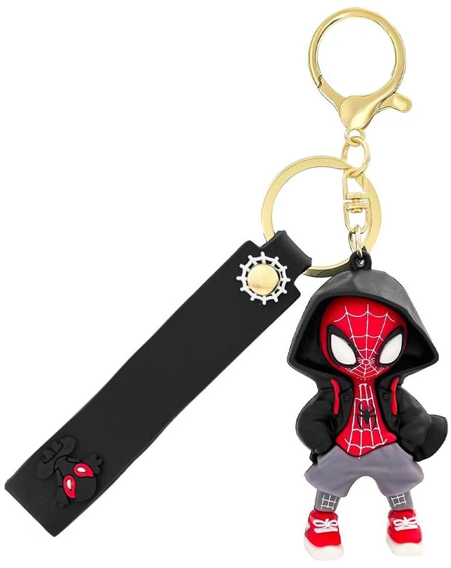 Main image of Spider Keychain Creative Keychains Collectible Mini Figurines,Fun Keyring Jewelry Gift for Men and Women (Black1)