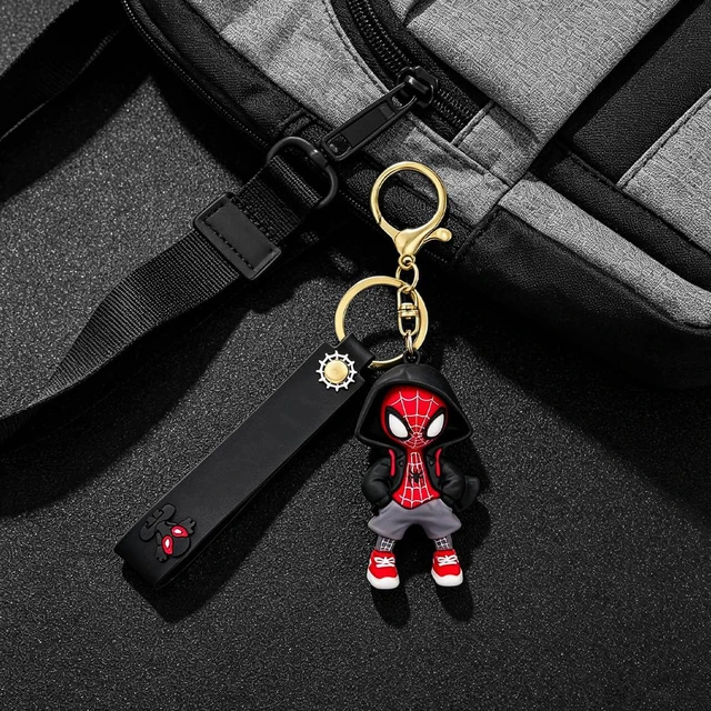 Alt view image 5 of 7 - Spider Keychain Creative Keychains Collectible Mini Figurines,Fun Keyring Jewelry Gift for Men and Women (Black1)