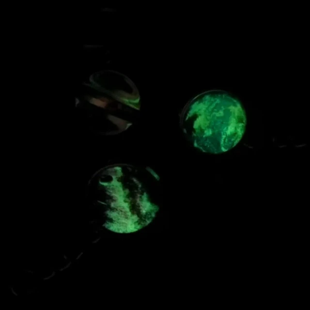 Alt view image 6 of 6 - Glow In The Dark Solar System Planet keychain Accessories Pendant Galaxy Crystal Glass Ball Key Chain Rings Creative Gifts For Women Men Charms Luminous Globe Llaveros Keyring(Venus)