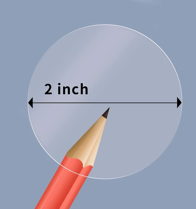 Main image of 2 Inch Round Clear Seal Stickers,Transparent Envelope Mail Wafer Seal Self Adhesive Package Circle Label (1bag,288PCS)