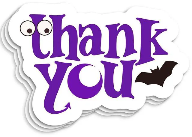 Main image of Halloween Business Stickers with Thing You, Mystery Shipping Labels and Package Seals for Online Store, Small Businesses and Witchy Shops, Interactive Design for Gift Wrapping, 250 PCS