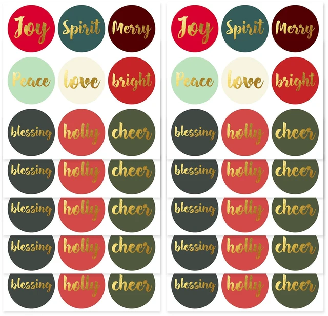 Alt view image 2 of 7 - Christmas Stickers Envelope Seals 1.4 inch 90pcs