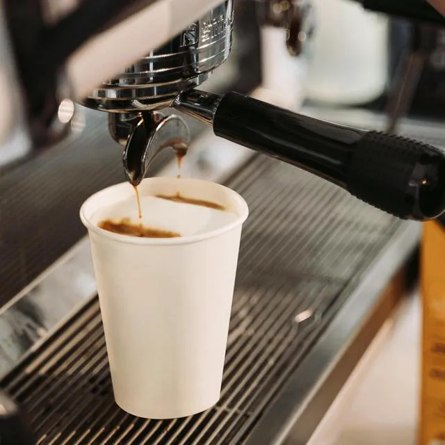 Alt view image 6 of 7 - 12 oz White Hot Drink Paper Cups - 120 Count - Disposable Paper Coffee Cups