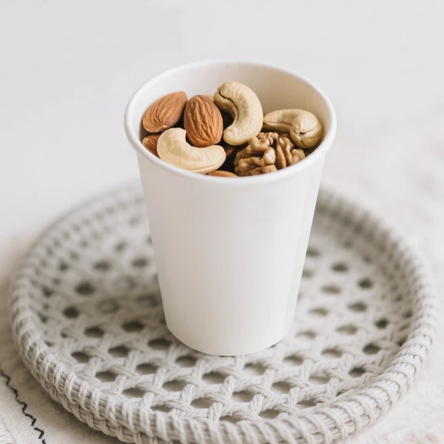 Alt view image 3 of 7 - 120 Count 12 oz Disposable Paper Coffee Cups - White Paper Cups, Perfect for Cold and Hot Drinks, Food-Grade Paper, Thickened