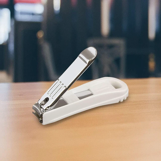 Alt view image 2 of 7 - Deluxe Fingernail Clipper w/Nail Catcher & Built in File (SS-101) | Professional Nail Care Tool, Grooming Cutter, Catcher & Built-In File, Stainless Steel Manicure Trimmer, Made in Japan