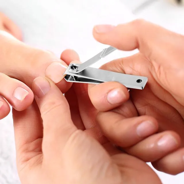 Alt view image 6 of 7 - 6 Pcs Large Toenail Clippers Straight Edge Cutters, Silver | Stainless Steel Nail Clippers for Men Women, Sharp Straight Blade, Professional Toe Care, Durable Heavy Duty Cutters