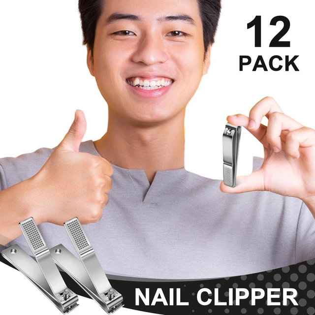 Alt view image 7 of 7 - 6 Pcs Large Toenail Clippers Straight Edge Cutters, Silver | Stainless Steel Nail Clippers for Men Women, Sharp Straight Blade, Professional Toe Care, Durable Heavy Duty Cutters
