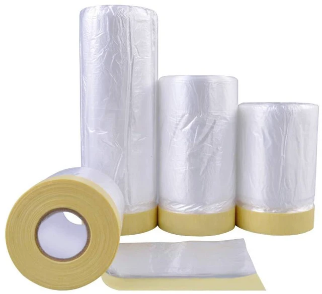 Main image of Tape and Drape, Assorted Masking Paper for Automotive Painting Covering (66-Feet, 3 Sizes)