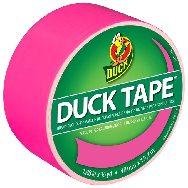 Main image of Brand 1265016 Color Duct Tape, Neon Pink, 1.88 Inches x 15 Yards, Single Roll