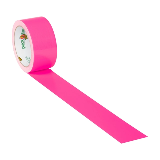 Alt view image 3 of 5 - Brand 1265016 Color Duct Tape, Neon Pink, 1.88 Inches x 15 Yards, Single Roll