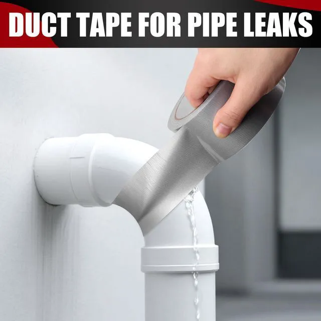 Alt view image 6 of 7 - 2 Pack Heavy Duty Duct Tape, 2 Inch x 40 Yards Total | Waterproof Strong Adhesive Tape for Indoor & Outdoor, No Residue Duct Tape for Repairs, Patching, Sealing