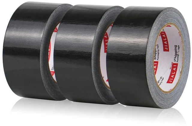 Main image of Heavy Duty Duct Tape, Black Tape 2 Inches x 30 Yards 3-Pack, 8.27 mil, Strong, Flexible, No Residue, All-Weather and Tear by Hand - for Repairs, Industrial, Professional Use