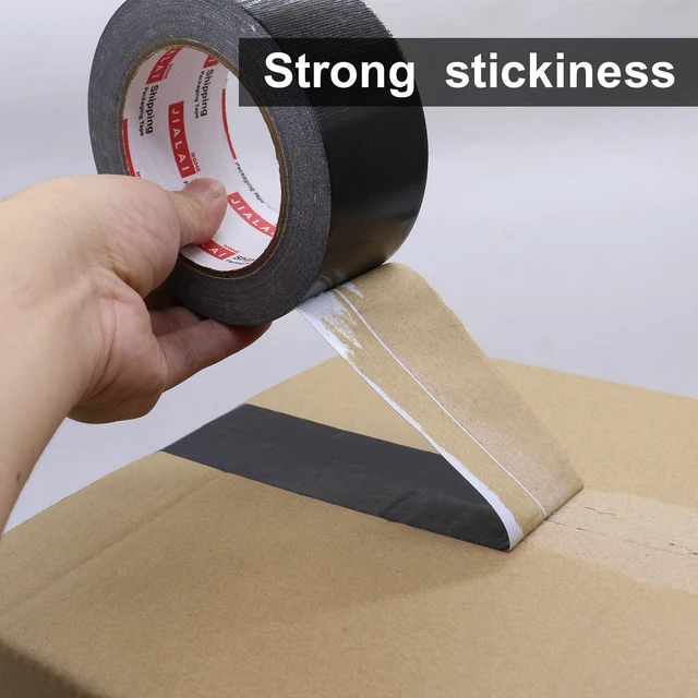 Alt view image 6 of 7 - Heavy Duty Duct Tape, Black Tape 2 Inches x 30 Yards 3-Pack, 8.27 mil, Strong, Flexible, No Residue, All-Weather and Tear by Hand - for Repairs, Industrial, Professional Use