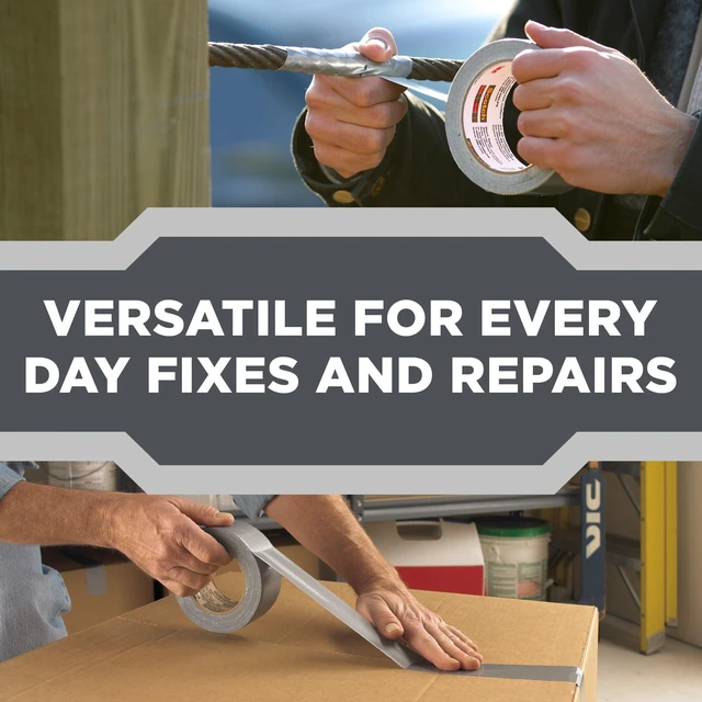 Alt view image 4 of 7 - Heavy Duty Duct Tape White, 1.88 in x 20 yd, 1 Roll, 2120-WH | Temporary Solutions for Sealing, Holding, and Reinforcing, Tear by Hand Vertically and Horizontally, Staple for Every Toolbox