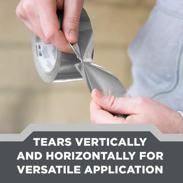 Alt view image 7 of 7 - Heavy Duty Duct Tape White, 1.88 in x 20 yd, 1 Roll, 2120-WH | Temporary Solutions for Sealing, Holding, and Reinforcing, Tear by Hand Vertically and Horizontally, Staple for Every Toolbox
