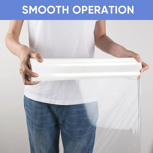 Alt view image 5 of 7 - Stretch Wrap Roll Heavy Duty Plastic Moving Wrap 15" X 500FT