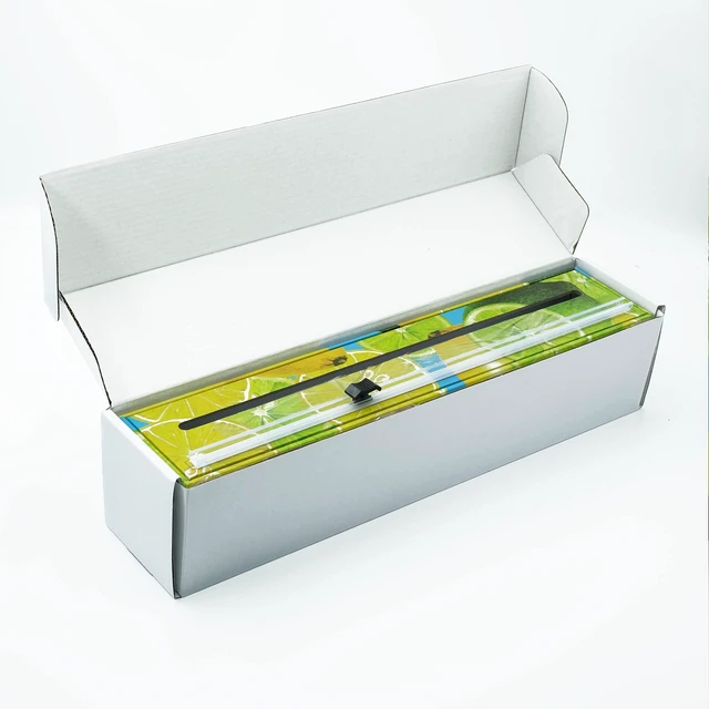 Alt view image 6 of 7 - Plastic Wrap Organizer - 12" x 250' Roll Cling Film Dispenser - Aluminum Foil Dispenser - Reusable Slide Cutter