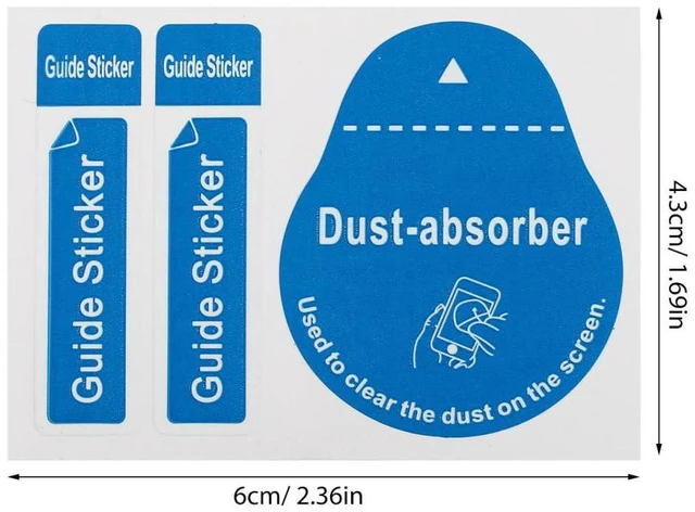 Alt view image 5 of 7 - 400Pcs LCD Screen Dust Removal Stickers Phone Dedust Sticker Tablet Cleaning Decals High-Grade Material Portable Convenient Effectively Removes Fingerprints