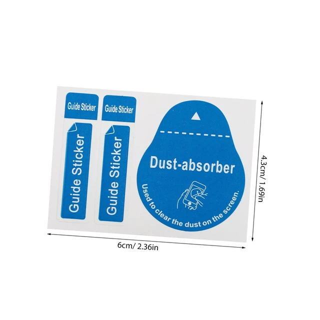 Alt view image 2 of 7 - LCD Screen Dust Removal Stickers for Phone and Tablet 200Pcs Phone Screen Cleaning Decals for Effective Dust and Fingerprint Removal Portable Cell Absorber