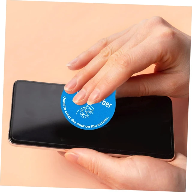 Alt view image 5 of 7 - LCD Screen Dust Removal Stickers for Phone and Tablet 200Pcs Phone Screen Cleaning Decals for Effective Dust and Fingerprint Removal Portable Cell Absorber