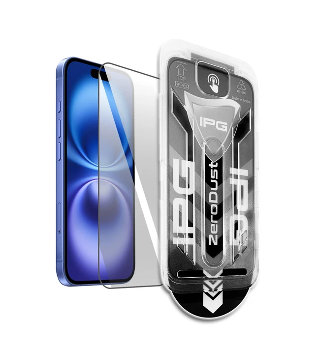 Alt view image 7 of 7 - Zero Dust Auto Dust Removal Tempered Glass for iPhone 15/16 (2-Pack), Bubble-Free Easy Install with Fit Tray, Anti-Fingerprint, 9H Scratch Resistant Anti-Fingerprint, Case Friendly for iPh16.Zd