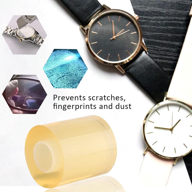 Alt view image 5 of 7 - 8cm/3.2in PVC Anti-static Watch Screen Protector, Jewelry Protective Film, 1 Count