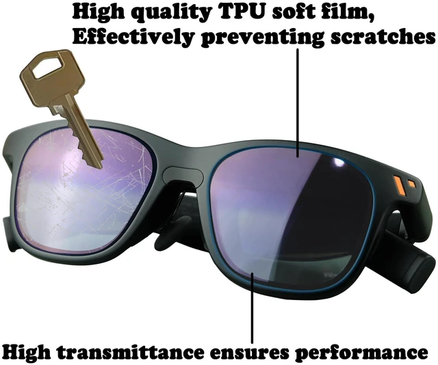 Alt view image 3 of 5 - Lens Protector for Viture Pro, 3 Pairs (6 Pcs) Soft TPU Film Lens Cover Suitable for Viture XR Glasses