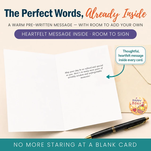 Alt view image 4 of 7 - 5x7 Inch, 20 Pack Assorted Happy Birthday Cards Bulk Boxed Set | Thick Card Assortment with Envelopes & Stickers, Unique Message Inside for Women, Kids, Friends, Office, Work, Family