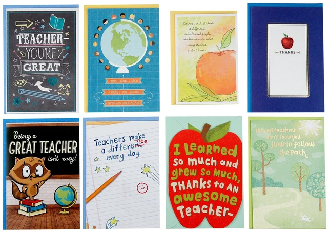 Main image of Teacher Appreciation Cards, Assorted 8-Pack (Thanks So Much)