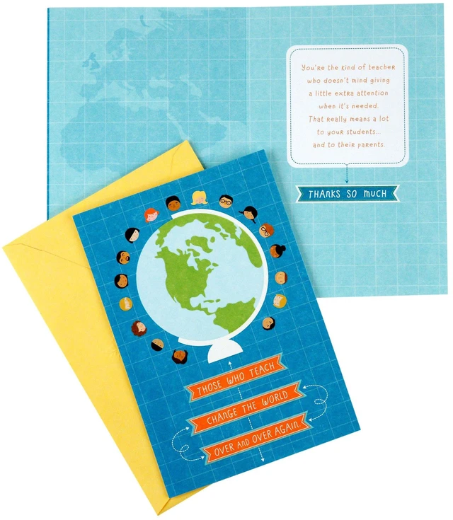 Alt view image 3 of 7 - Teacher Appreciation Cards, Assorted 8-Pack (Thanks So Much)