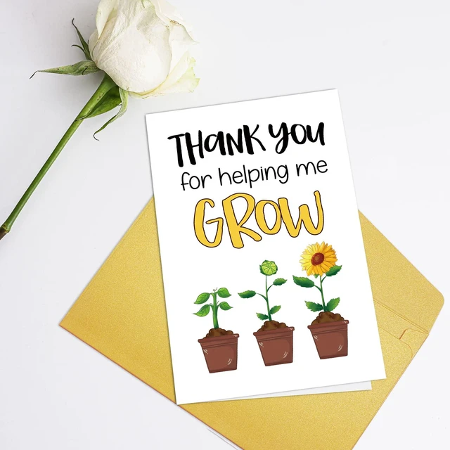 Alt view image 3 of 7 - Funny Thank You Card for Teacher, Cute Appreciation Card for Teacher Mom, Teachers Day Card, Gift for Teacher Mentor