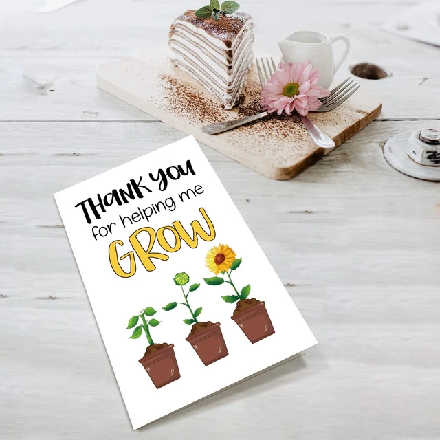 Alt view image 4 of 7 - Funny Thank You Card for Teacher, Cute Appreciation Card for Teacher Mom, Teachers Day Card, Gift for Teacher Mentor
