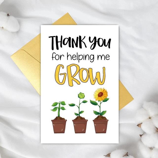 Alt view image 5 of 7 - Funny Thank You Card for Teacher, Cute Appreciation Card for Teacher Mom, Teachers Day Card, Gift for Teacher Mentor