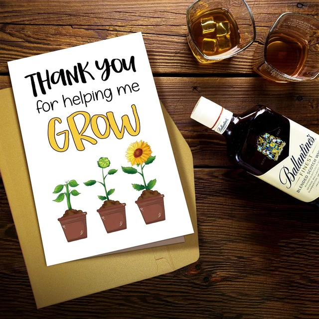 Alt view image 6 of 7 - Funny Thank You Card for Teacher, Cute Appreciation Card for Teacher Mom, Teachers Day Card, Gift for Teacher Mentor