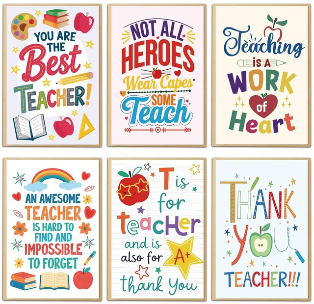 Main image of 24 Pack Teacher Appreciation Cards with Envelopes and Stickers, 4x6 IN Thank You Cards Bulk for Teachers, Perfect for Graduation Teacher Appreciation Week Teacher's Day End of Year Back to School Gift