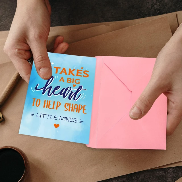 Alt view image 7 of 7 - Teacher Thank You Cards 24Pcs Teacher Appreciation Week Greeting Cards Bulk with Envelopes and stickers for End of Year Graduation Gifts for Men Women