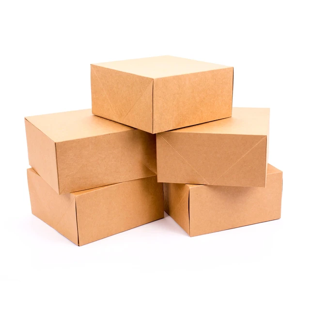 Alt view image 2 of 3 - 8" Kraft Gift Boxes (Pack of 5) for Birthdays, All Occasion