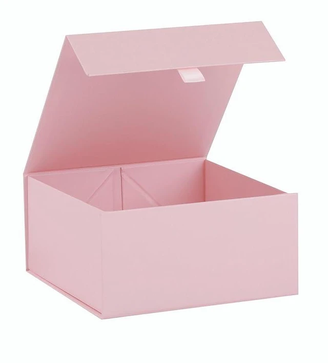 Main image of Pink Gift Box 8x8x4 Inches Small Gift Boxes for Presents with Magnetic Closure Lid Luxury Collapsible Gift Box Bridesmaid, Wedding, Birthday Boxs for Gift Packaging