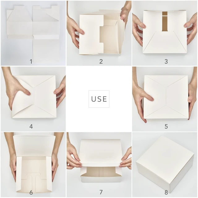 Alt view image 2 of 7 - 8x8x4 Gift Box 10 Pack White Gift Boxes with Lids for Present | 305gsm DIY Bridesmaid Proposal Box, Cardboard,Recyclable,Foldable Box for Christmas Gift,Wedding, Birthday Party