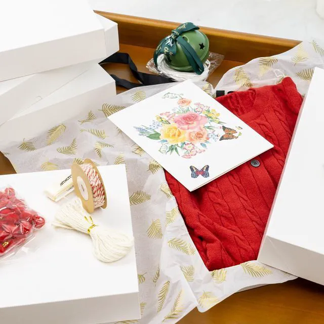 Alt view image 4 of 7 - 12 Pack Medium White Cardboard Gift Boxes with Lids for Presents, Gift Boxes for Clothes, Shirt Boxes, 14.25x9.5x2 Inches