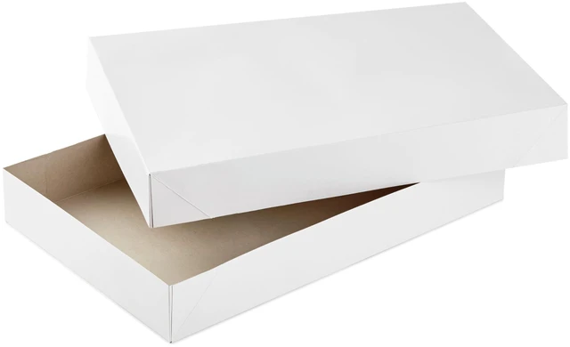 Alt view image 6 of 6 - 17" XL Gift Boxes with Lids (12 White Robe Boxes, White) | 17" XL size, Solid White with Matching Lids, Folds Flat for Storage, Ideal for Gifting Clothing, Responsibly Managed Paper