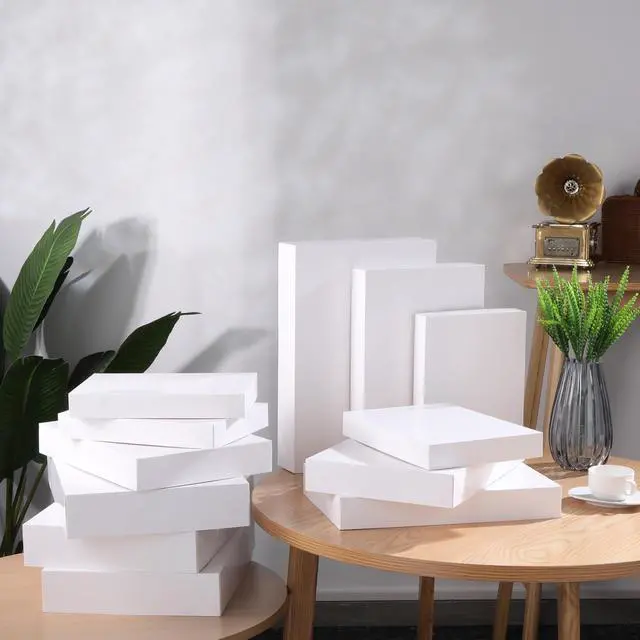 Alt view image 6 of 7 - White Gift Boxes with Lids for Presents, 12 Pack Assorted | 4 Small, 4 Medium, 4 Large, Pure White, Easy Pop-Up Assembly, Fits Scarves, Shirts, Sweaters for Christmas, Birthdays