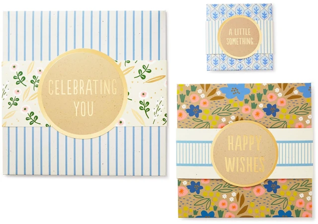 Alt view image 3 of 6 - Gift Boxes, 3-Pack, Assorted Sizes (Flowers and Stripes)