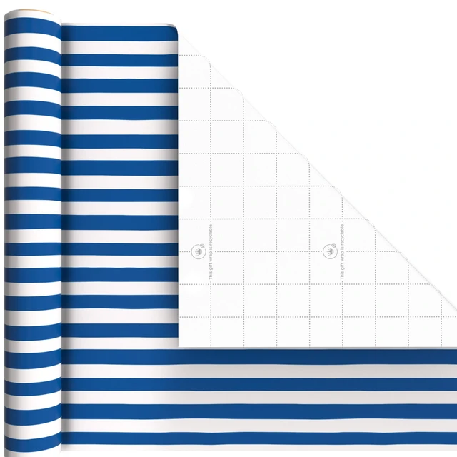 Alt view image 5 of 7 - Image Arts Birthday Wrapping Paper Mini Rolls, 3-Pack (Stripes, Green) | Mini rolls are perfect for easy storage, 27 Sq. Ft. Total, Ideal for Graduations, Father's Day, Easter, Any Occasion